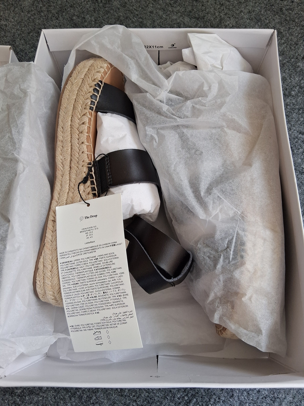 Black Espadrille Platform Sandals - Women - Picture 11 of 14